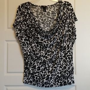 H&M animal print top size L